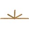 Ekena Millwork Kennewick Rough Sawn Timber Gable Bracket, Western Red Cedar, 108"W x 45"H x 2"D x 4"F, 10/12 Pitch GBW108X45X0204KEN00RWR - alternate 4